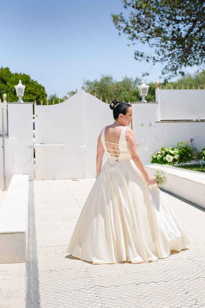 As costas do meu vestido são___ - 1