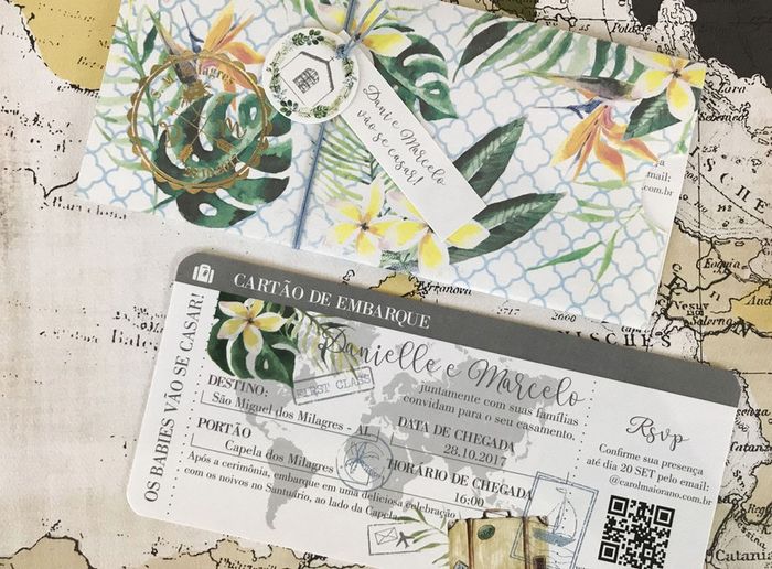 Inspirações - Convite Tema Viagens 5