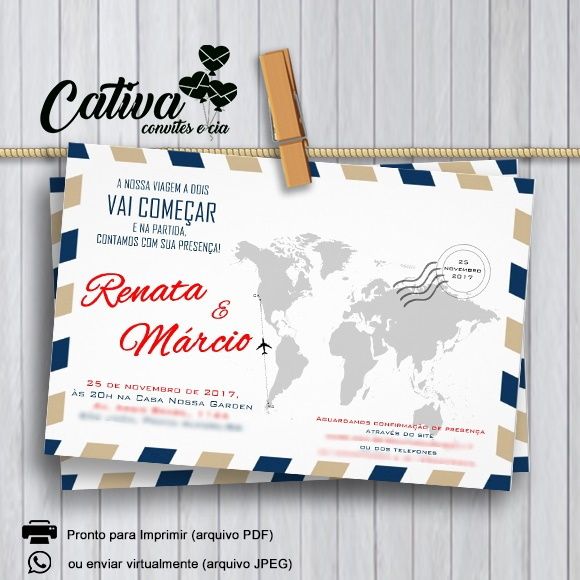 Inspirações - Convite Tema Viagens 18