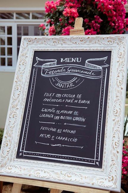 Menu Casamento - Apresentação 2