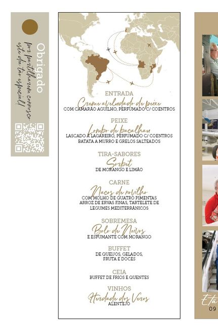 Menu de casamento 2