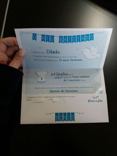 Convites surpresa - 2