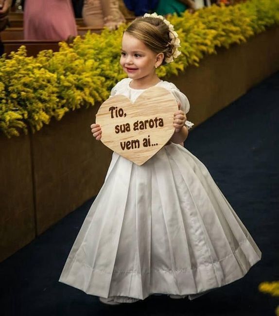 Placa para as meninas ou meninos de honra