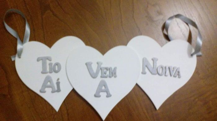Placa Aí vem a Noiva