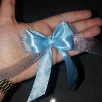 Cesto para lembranças e laços para os carros - 4