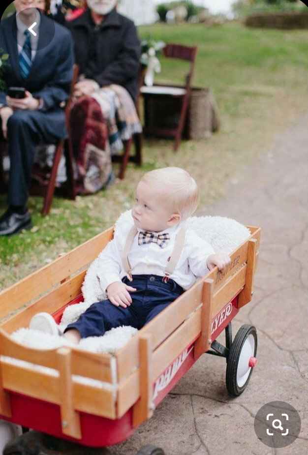 Carrinho para meninos das alianças - 2