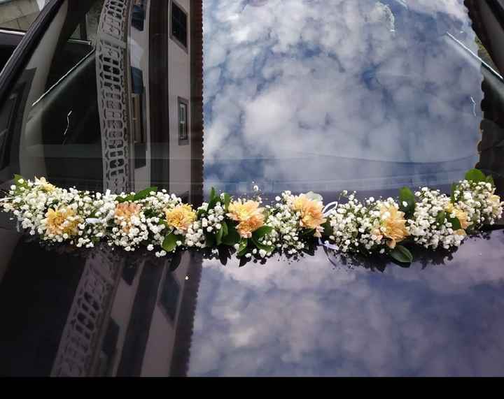 Decoração do carro da noiva - 1