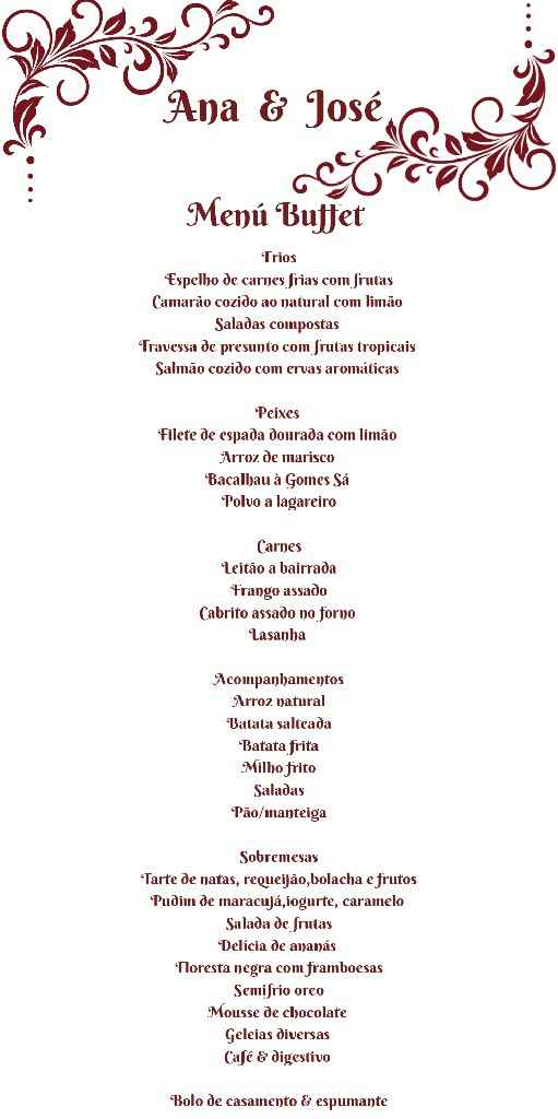 Menú - 1