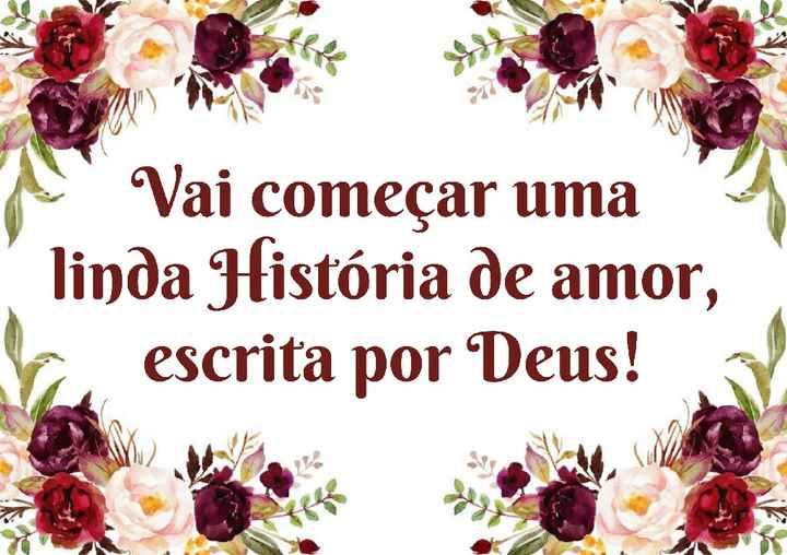 Placas da entrada da Noiva - 1