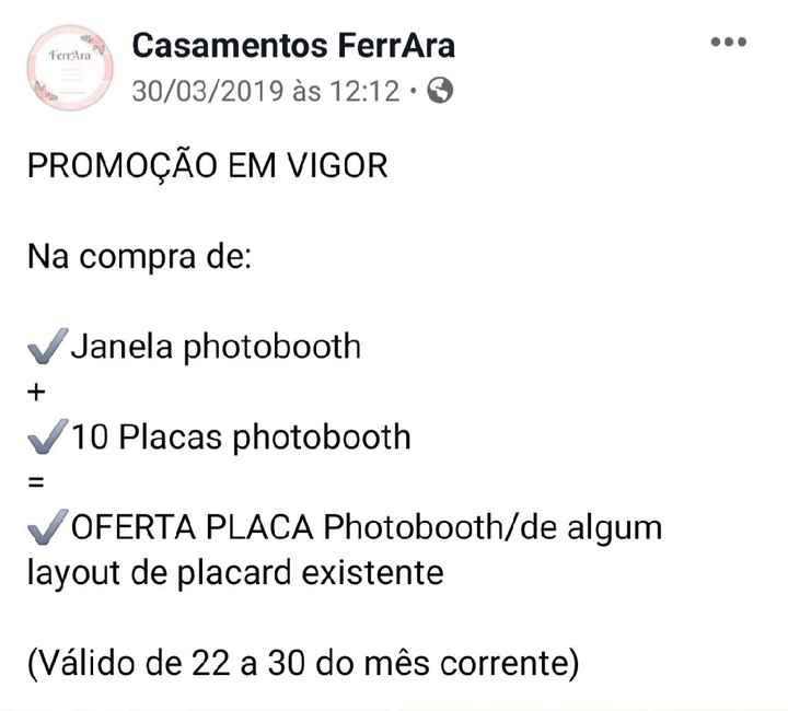 Promoção - 1