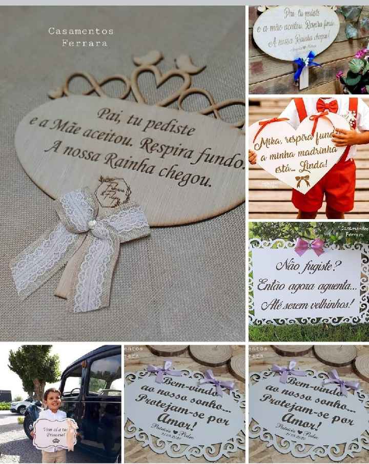 Placas da entrada da noiva - 2