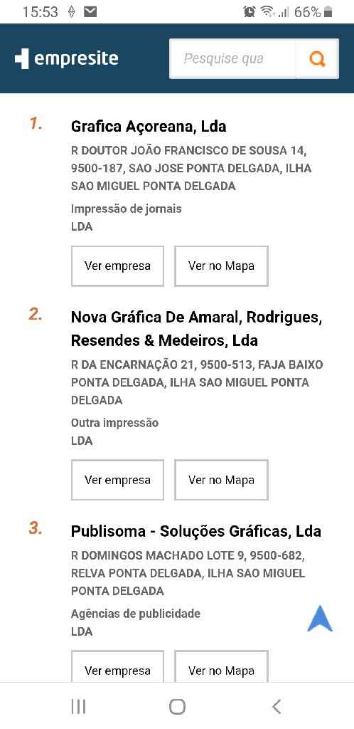 São Miguel, Açores- Impressão de convites - 1