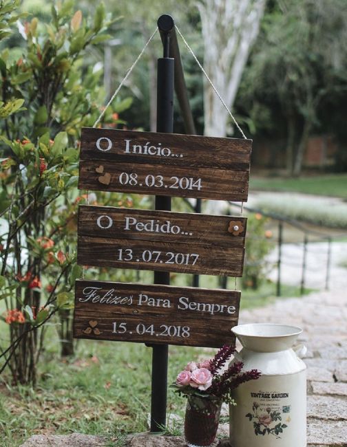 Placa de boas vindas 2