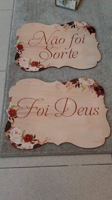 Placas da entrada da Noiva 4