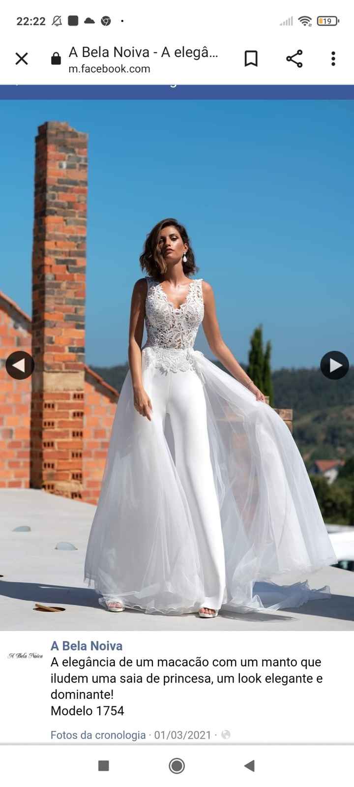 Vestido/macacão  de casamento - 1