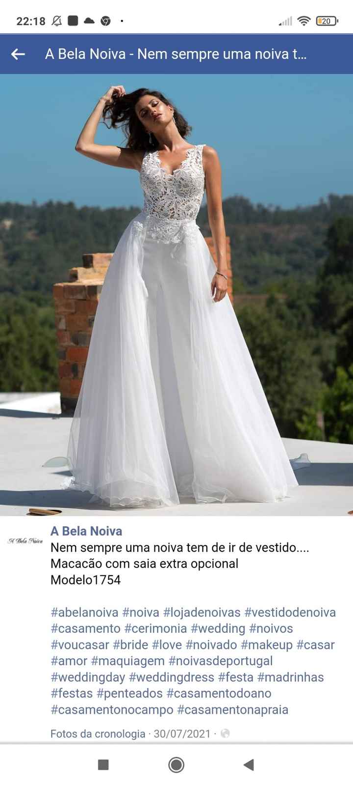 Vestido/macacão  de casamento - 3