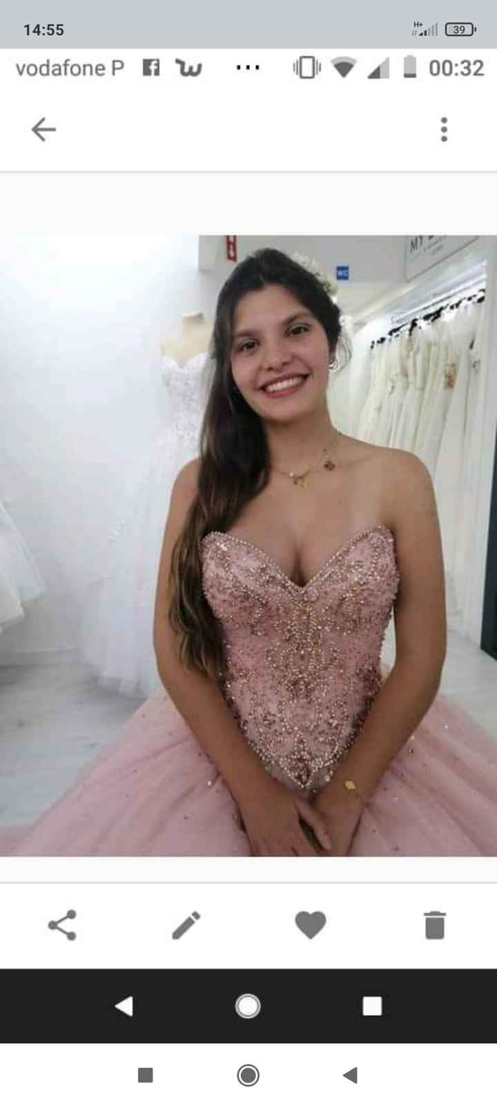 o meu Vestido escolhido vs um vestido lindo que experimentei - 1