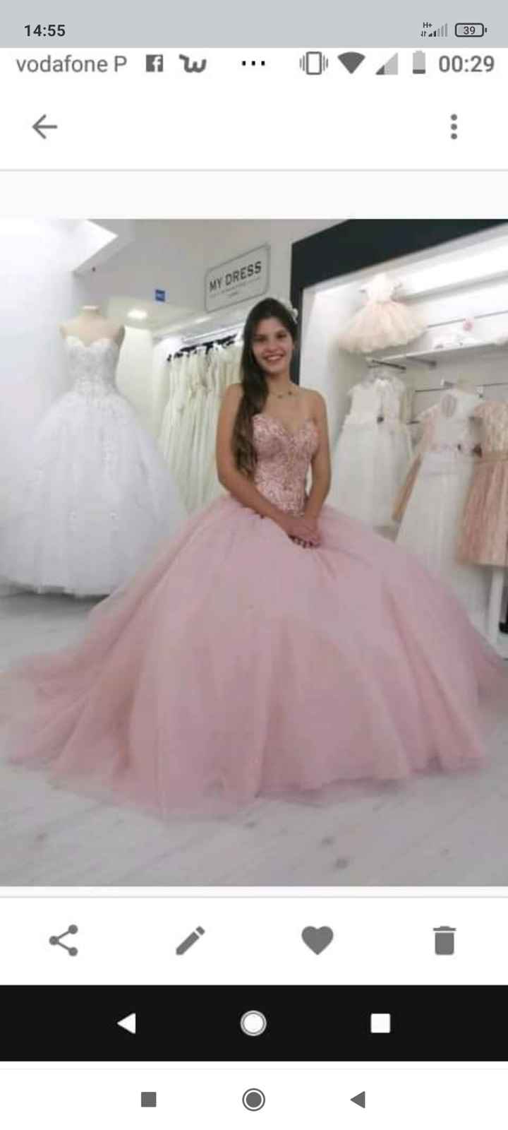 o meu Vestido escolhido vs um vestido lindo que experimentei - 2