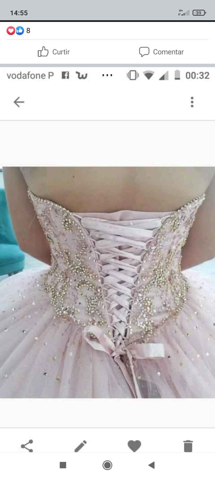 o meu Vestido escolhido vs um vestido lindo que experimentei - 3