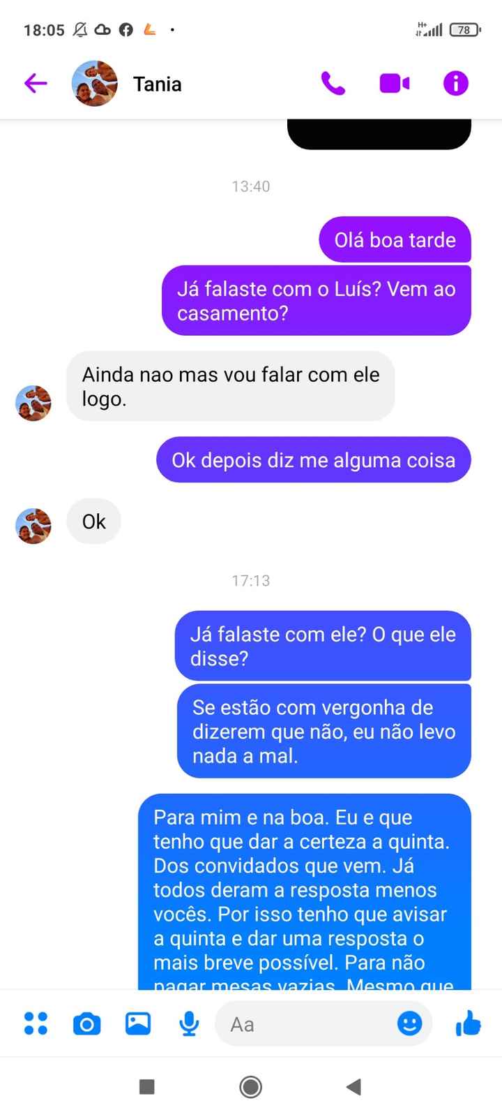 Situação chata - 2