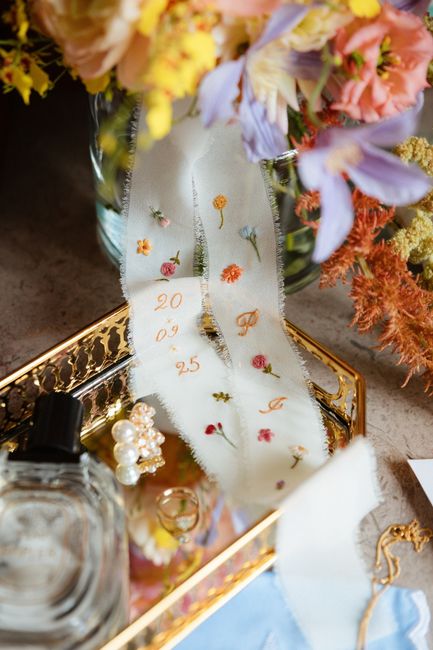 Fita bordada para bouquet 1