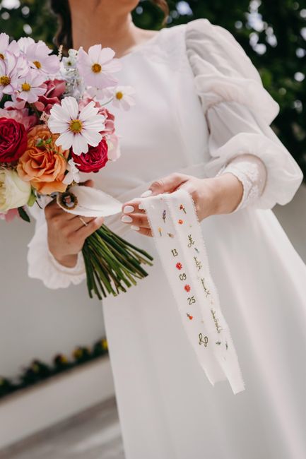 Fita bordada para bouquet 2