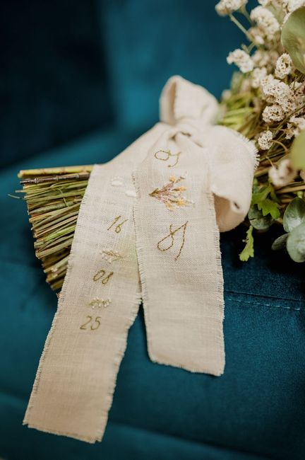 Fita bordada para bouquet 3