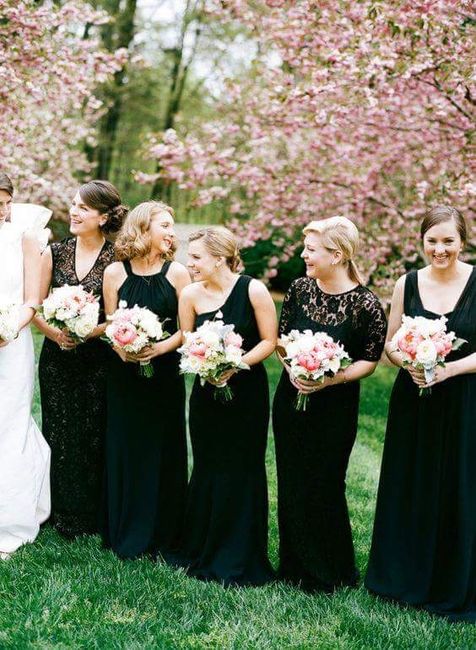 Damas de honor de preto - inspiração - 3