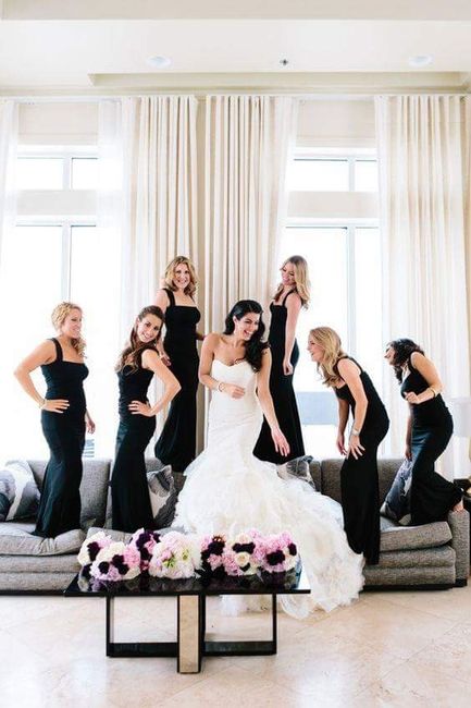 Damas de honor de preto - inspiração - 4