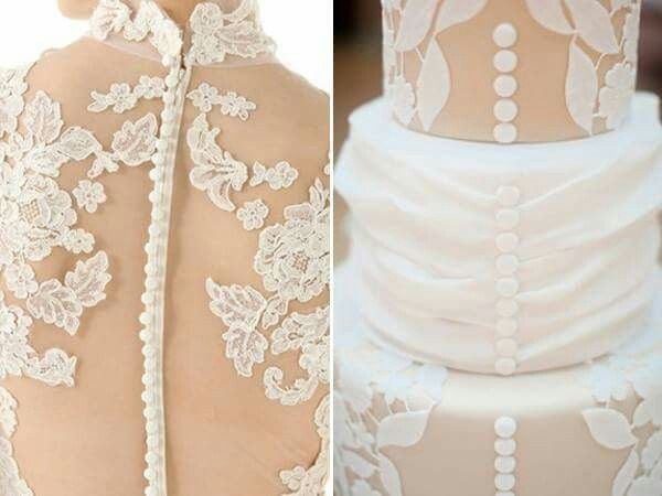 Bolos com inspiração - vestido de noiva - 2