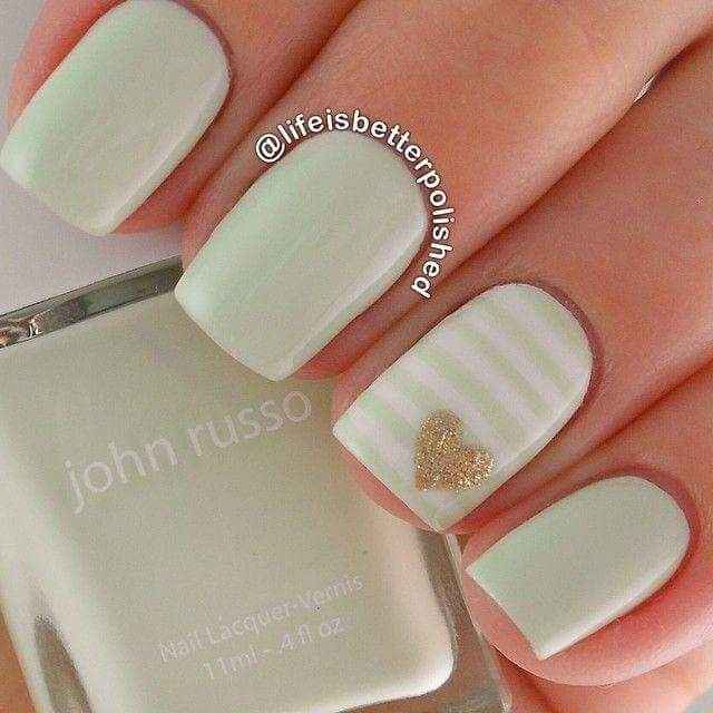 Unhas em tons claros - inspiração - 6