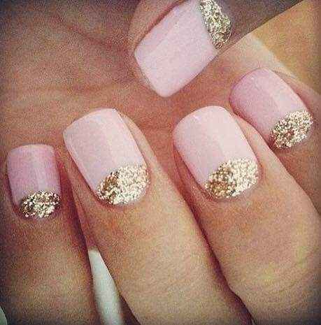 Unhas em tons claros - inspiração - 14