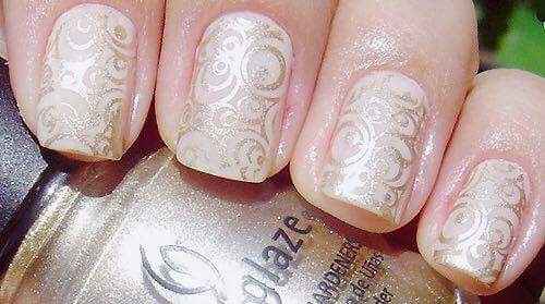 Unhas em tons claros - inspiração - 16