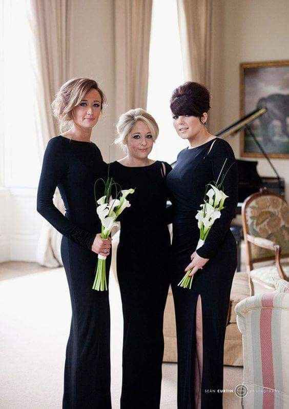 Damas de honor de preto - inspiração - 2