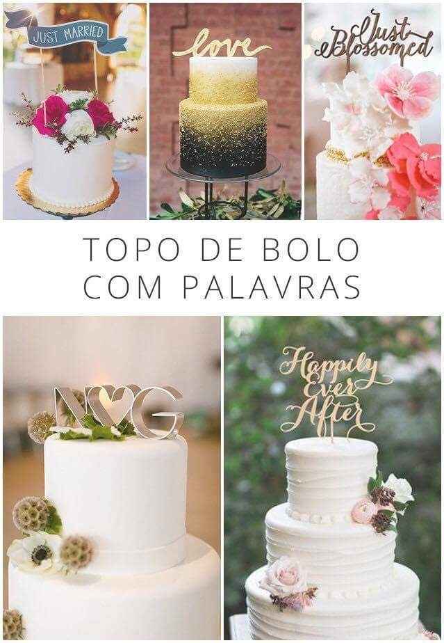 Inspiração do dia - tipos de bolo - 2