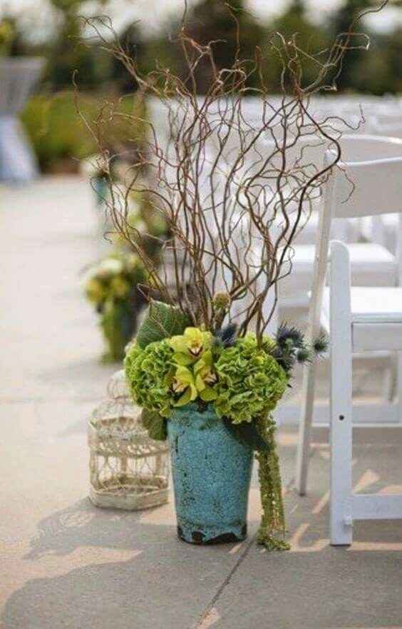 Inspiração do dia - decoração com galhos - 6