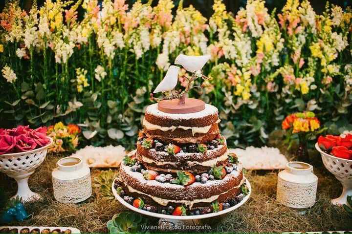 Naked cake  - algumas inspirações - 1