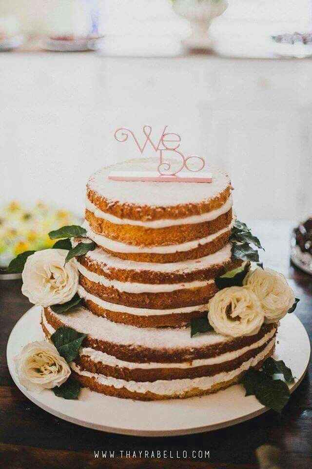Naked cake  - algumas inspirações - 6