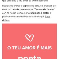 O teu amor é mais.... DESAFIO! - 1