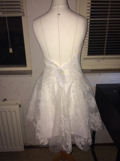 Vestido de noiva, em progresso - 2