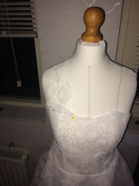 Vestido de noiva, em progresso - 3