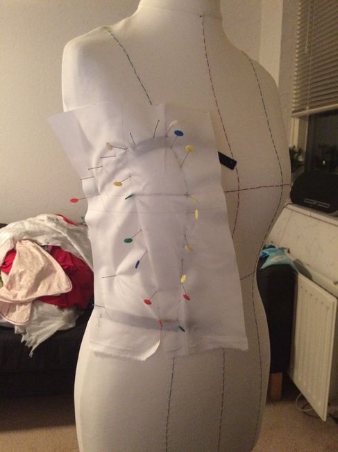 Vestido de noiva, em progresso - 6