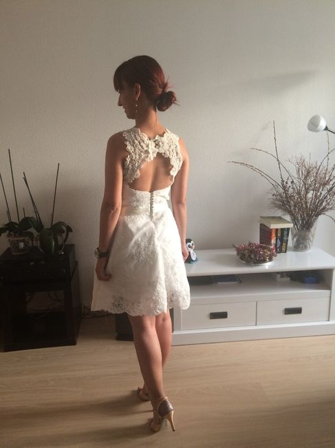 Vestido de noiva Curto. DIY