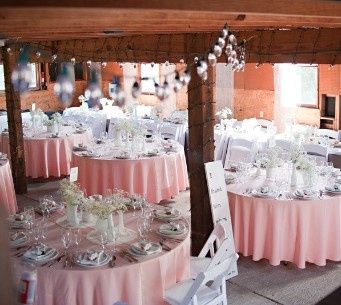 Decoração Branco salmão