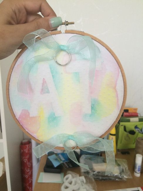 Porta-alianças bastidor