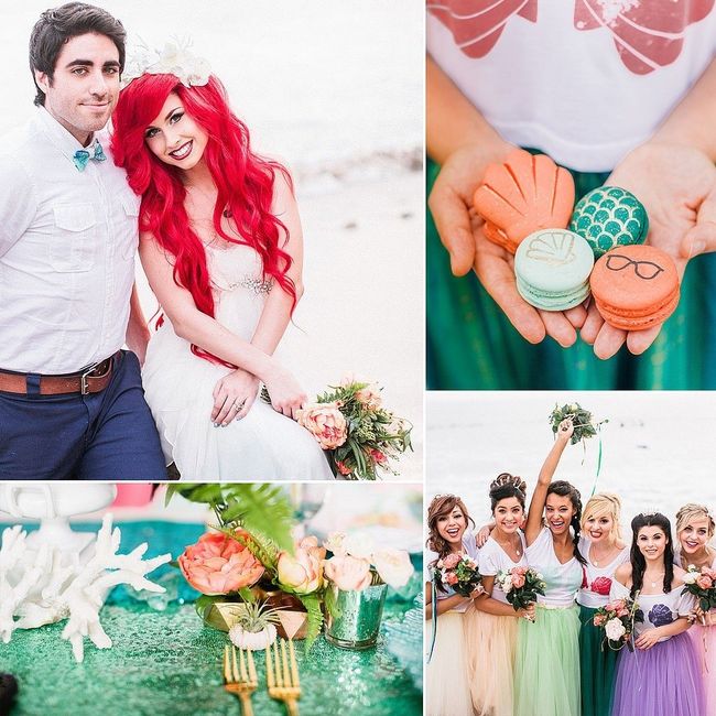 O perfeito casamento da Ariel ;)