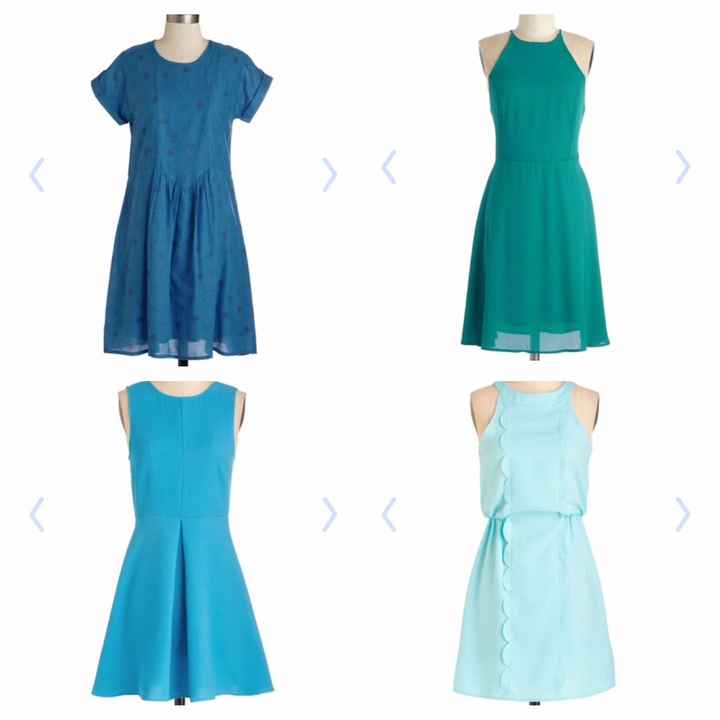 Cores vestidos