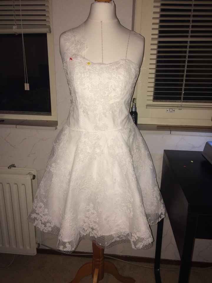 Vestido de noiva, em progresso - 1