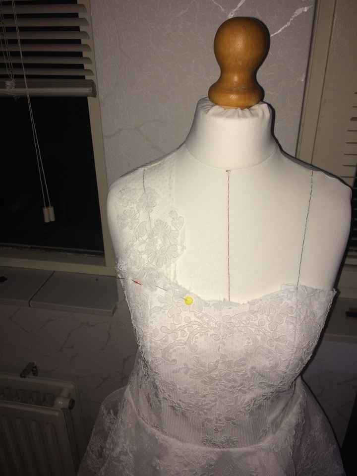 Vestido de noiva, em progresso - 3