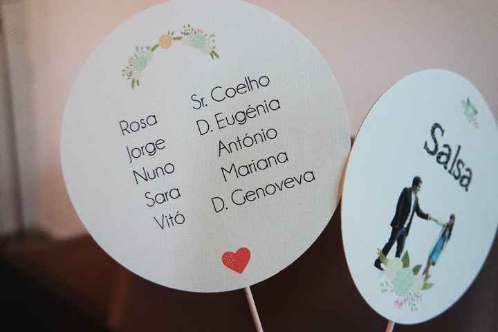 Marcadores de mesa